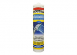 Silikoninis hermetikas SOUDAL Silirub S, 280 ml, sanitarinis, baltos spalvos