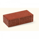 Grindinio trinkelė BRIKERS PRIZMA 6, raudona, matmenys 200 x 100 x 60 mm, 1 m&sup2; - 50 vnt.