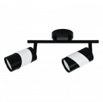 Kryptinis &scaron;viestuvas BALTIK GAISMA PRD-G0019-2, S-BK S-WH, 2 x GU10, 265x55x195 mm, baltos juodos sp