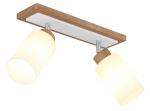 Kryptinis &scaron;viestuvas GLOBO Rowena, E27, 2 x 60W, 230V, matinės baltos spalvos, 600 x 103 x 220 mm, 1