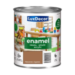 Universali akrilinė emalė LUXDECOR, 0,75 l, (13) Havanos cigaro spalvos, matinis, skiedžiamas vanden