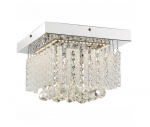 Pakabinamas LED &scaron;viestuvas GLOBO Mathilda, 12W, 40V, 4000K, 840 lm, chromas, kristalai, stiklas, 250