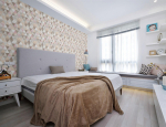 PVC klijuojama ruloninė sienų danga WAKSLINE Ym-18, spl. Pasteliniai trikampiai, 500x2800x2,5 mm, pa
