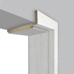 Laminuota durų stakta VOSTER reguliuojama, su apvadais, kompl., kairinė, spalva Bianco, matmenys 100