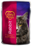 Konservuotas kačių ėdalas LOVELY HUNTER, sterelizuotoms katėms su triu&scaron;iena, mai&scaron;elyje, 85g