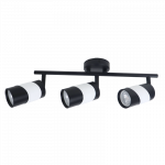 Kryptinis &scaron;viestuvas BALTIK GAISMA PRD-G0019-3, S-BK S-WH, 3 x GU10, 385x55x195 mm, baltos juodos sp