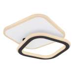 Lubinis LED &scaron;viestuvas GLOBO Levana, 30W, 230V, 3900 lm, 3000K, metalas baltos/matinės juodos sp., v