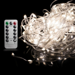 &Scaron;viečianti girlianda SUNLUX TY-421, 200 LED, 3 x 2 m, spalvota ir balta spalvos, užuolaidos dizaino,