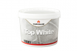 Lateksiniai dažai TOPCOLOR Top White, 10 l, balti, visi&scaron;kai matiniai, luboms