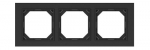Rėmelis VILMA Qr1000 R03, 3 vietų, matinės juodos sp.