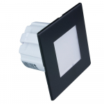 Montuojamas &scaron;viestuvas DPM Ycb177B, laiptų ap&scaron;vietimui, LED, 1,2W, 4000K, 40 lm, 110', IP20, juodos