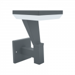 Lauko sieninis LED &scaron;viestuvas SALTA Wall, LED 12W, 3000 K, 1080 lm, IP65, 180x240x230 mm, antracito