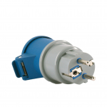 Ki&scaron;tukinis lizdas ELECTRALINE, IP44, 16A, 220V, SCHUKO-CCE, mėlynos sp., 80861