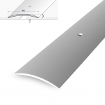 Aliumininė grindų juostelė HESORA H 09 D2, 4.9 x 90 cm,  mat.sidabro spalvos, kilmės &scaron;alis ES