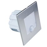 Montuojamas &scaron;viestuvas DPM Ycb177S-Pir, laiptų ap&scaron;vietimui, LED, 1,2W, 4000K, 40 lm, 110&deg;, IP20, su