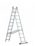 Kopėčios HERVIN EQUIPMENT, aliuminės, universalios, 2x10 pakopų, 2720-4320 mm, AC0210A