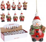 Eglutės žaisliukas Kalėdų &Scaron;ėlsmas, keraminis, 8 skirtingi dizainai