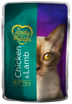 Konservuotas kačių ėdalas LOVELY HUNTER, kačiukams su vi&scaron;tiena ir ėriena, mai&scaron;elyje, 85g