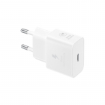 Telefono įkroviklis SAMSUNG, 25W, Type-C maitinimo adapteris, be kabelio, baltos sp., EP-T2510NWEGEU