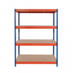 Sandėliavimo lentyna AR SHELVING Rivet L, metalinė, 4 lentynos, 192 x 100 x 50 cm