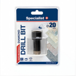 Deimantinis grąžtas SPECIALIST+, 20 mm, kampiniui &scaron;lifuokliui