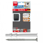 Universalus rėminis kai&scaron;tis su sraigtu TOX Tetrafix XL, 6/65, 6 vnt.