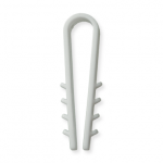 Kabelio, tvirtinimo dirželio laikiklis XIDO, apvalus, d-6 mm, baltos sp., 100 vnt., TDKSA6-W