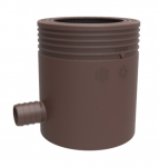 Lietaus rinktuvas su filtru MARLEY, perpildymo stabdžiu ir žarnos jungtimi, 85-105 mm, rudos spalvos