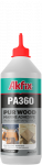 Poliuretaniniai medienos klijai AKFIX Pa360, galima naudoti ant lengvai drėgno pagrindo, 0,56 kg