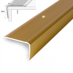 Aliumininė laiptų juostelė HESORA H 10 D1, 4.1 x 90 cm,  mat.aukso spalvos, kilmės &scaron;alis ES