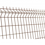 Tvoros segmentas HERVIN GARDEN, rudas, akutė 200x50 mm, 2,50x1,03 m, cinkuota ir dengta PVC, vielos