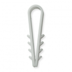 Kabelio, tvirtinimo dirželio laikiklis XIDO, apvalus, d-8 mm, baltos sp., 100 vnt., TDKSA8-W