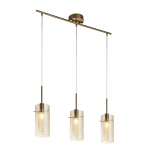 Pakabinamas &scaron;viestuvas SEARCHLIGHT Duo 3, E14, 3x60W, AXPxG 130x13x71 cm, bronzos sp., 3303-3CP