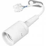 Lempos lizdas INTERTEC 45601, E27, plastikinis, remonto darbams, su laidu ir kontaktine kaladėle, ba