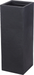 Lauko vazonas, kvadratinis, juodos sp., 30 x 30 x 80 cm.