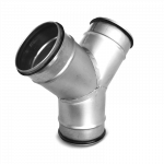 Tri&scaron;akis ALNOR YSG-45-125-125, d125 mm at&scaron;aka, d125 mm- 45&deg;, su tarpine, cinkuota skarda