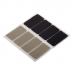 Tvirtinimo padukai FIX-O-MOLL, klijuojami, kabliukams, kilputėms, 48x25mm, 4vnt., juoda ir pilka sp.