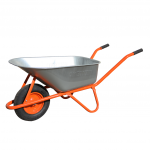 Statybinis karutis HERVIN SLX100, 100 l, iki 200 kg, cinkuotas, sustiprintas, prip. ratas 4" x 8", o