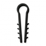 Kabelio, tvirtinimo dirželio laikiklis XIDO, apvalus, d-10 mm, juodos sp., 100 vnt., TDKSA10-B