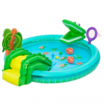 Pripučiamama žadimų aik&scaron;telė BESTWAY Crocodile Cove, 210 l, 2,24x1,81x0,72 m, 53166