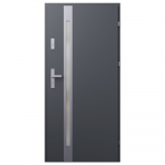 Metalinės lauko durys STALPRODUKT S61, kairinės, antracito spalvos, 2075x864x55 mm