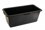 Stačiakampė plastikinė vonelė, 60 l, juoda
