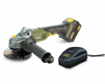 Akumuliatorinis kampinis &scaron;lifuoklis HERVIN BATTERY, 20 V, &Oslash;115 mm, su akum. 2,0 Ah, pakr. 2,4 A, PLA