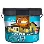 Medinių fasadų dažai PINOTEX Wood Paint Aqua, 9 l, žalios spalvos