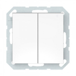 Jungiklis VILMA Qr1000 P510-020-04, 2 klavi&scaron;ų, įleidžiamas, IP44, baltos sp.