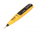 Elektroninis elektros įtampos testeris ORNO Or-Ae-1320, su ekranu, 12-250V AC/DC 500Hz, geltonos sp.