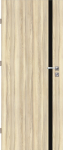 Laminuotos vidaus durys su užlaida VOSTER Moderno, kairinės, spalva Oak latte, matmenys 2030x844x40