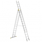 Kopėčios ITOSS FORTE, aliuminės, universalios, i&scaron;traukiamos, 3x14 pakopų, 4120-10340 mm