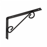 Lentynos laikiklis VELANO, WOP 200 C 200x125 mm, juodos spalvos, DMX 5268