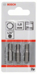 &Scaron;e&scaron;iabriaunis antgalis BOSCH, l=25mm 5,0 mm, Extra Hart, 3 vnt